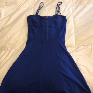 Skater dress w/ lace side detailing